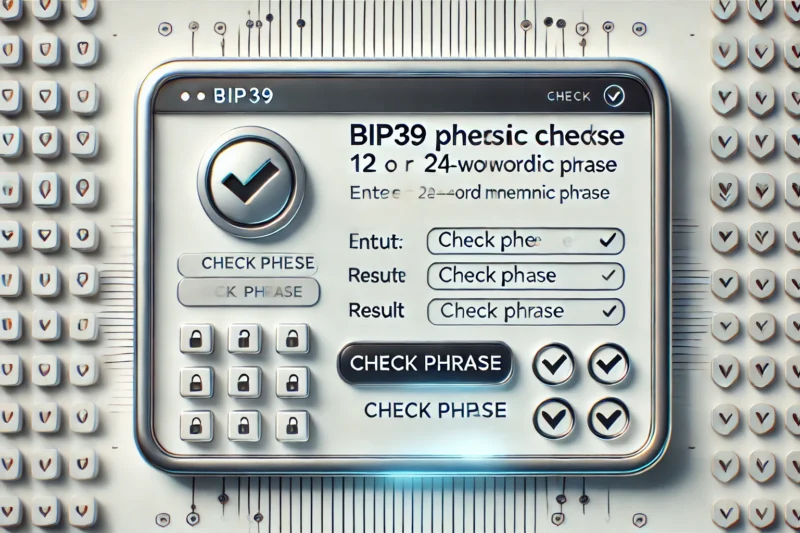 Bip39 Phrase Checker